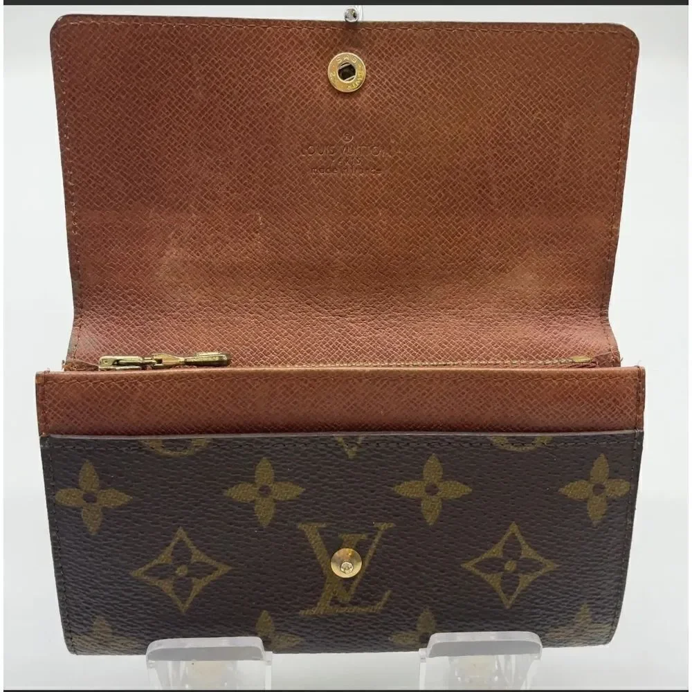 Auth Louis Vuitton Monogram Porte monnaie zip wallet NS121066, 8912AN